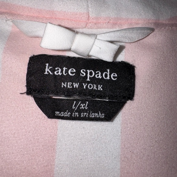 Kate Spade Blush and White Striped Robe - Picture 2 of 4